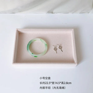 DIY Jewelry Box Drawer Storage Organizer Velvet Jewellery Earring Necklace