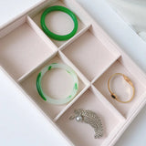 DIY Jewelry Box Drawer Storage Organizer Velvet Jewellery Earring Necklace