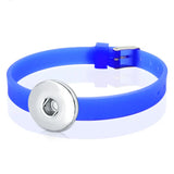 Colorful Silicone Snap Button Bracelet for Women Girls Boys