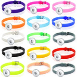 Colorful Silicone Snap Button Bracelet for Women Girls Boys