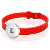 Colorful Silicone Snap Button Bracelet for Women Girls Boys