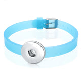 Colorful Silicone Snap Button Bracelet for Women Girls Boys