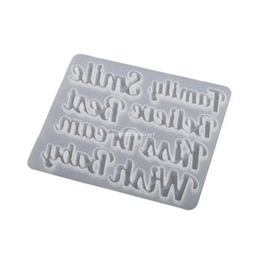DIY Jewelry Casting Mold Letter Resin Molds for Keychain Pendant Crafts