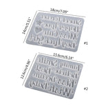 DIY Jewelry Casting Mold Letter Resin Molds for Keychain Pendant Crafts