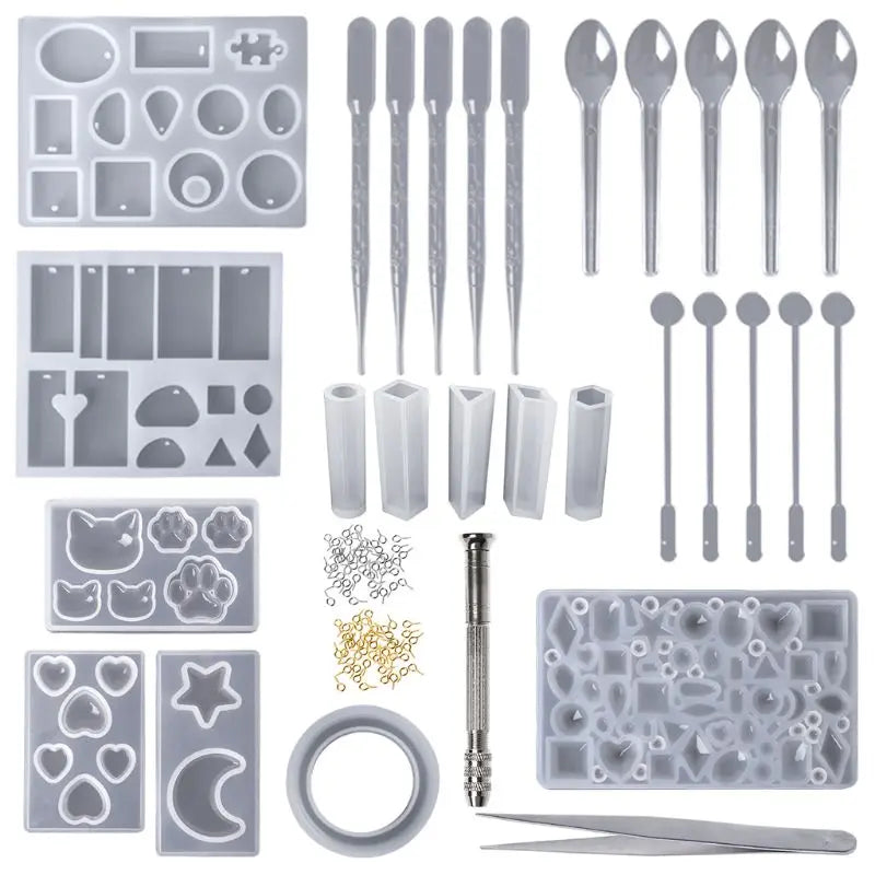 DIY Jewelry Casting Tools Silicone Mold Set Epoxy Resin Kit