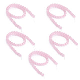 Pink 8mm Round Beads Jewelry Making Supplies Accessory