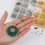 DIY Jewelry Earrings Making Kit with Chains, Clasp, Hooks, Beads