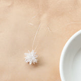 10pcs 13mm Crochet Rhinestone Flowers for Girls Garment