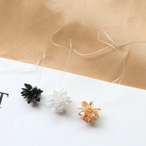 10pcs 13mm Crochet Rhinestone Flowers for Girls Garment