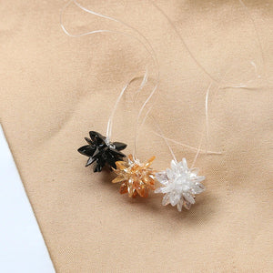 10pcs 13mm Crochet Rhinestone Flowers for Girls Garment