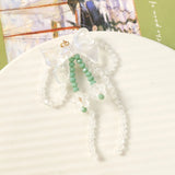 10pcs 60*80mm Glass Crystal Beading Resin Bow Charms for DIY Jewelry