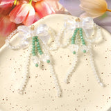 10pcs 60*80mm Glass Crystal Beading Resin Bow Charms for DIY Jewelry