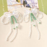 10pcs 60*80mm Glass Crystal Beading Resin Bow Charms for DIY Jewelry