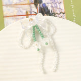 10pcs 60*80mm Glass Crystal Beading Resin Bow Charms for DIY Jewelry