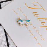 100pcs Colorful Enamel Alloy Horse Charms Necklace Earring Accessories