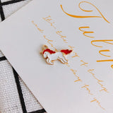 100pcs Colorful Enamel Alloy Horse Charms Necklace Earring Accessories