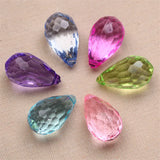 Acrylic Water Drop Necklace Pendants 85pcs