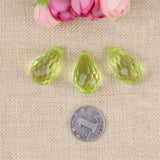 Acrylic Water Drop Necklace Pendants 85pcs