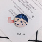 20pcs 25MM Round Colorful Resin Earring Charms Necklace Pendants