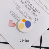 20pcs 25MM Round Colorful Resin Earring Charms Necklace Pendants