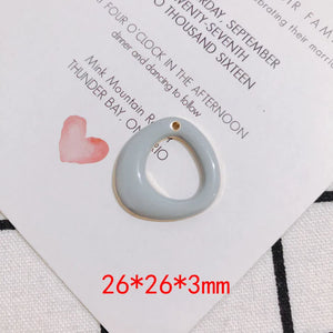 DIY Jewelry Findings 20pcs 26*26mm Metal Charms Earring Necklace Pendants