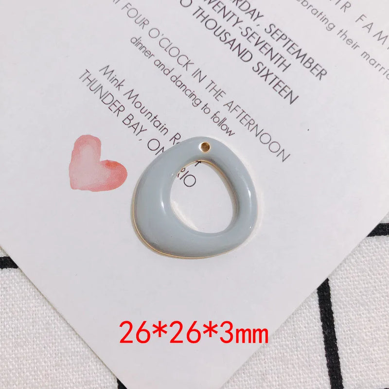DIY Jewelry Findings 20pcs 26*26mm Metal Charms Earring Necklace Pendants