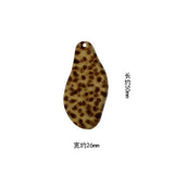 20pcs Leopard Acid Acrylic Resin Pendant Charms Earring DIY Jewelry Findings