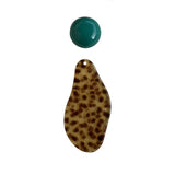 20pcs Leopard Acid Acrylic Resin Pendant Charms Earring DIY Jewelry Findings