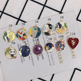 20pcs Panda Star Sky Round Bracelet Charms Earring Necklace Pendants