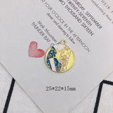 20pcs Panda Star Sky Round Bracelet Charms Earring Necklace Pendants
