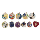 20pcs Panda Star Sky Round Bracelet Charms Earring Necklace Pendants