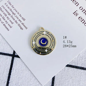 20pcs Duck Flower Star Moon Alloy Charms Earring Necklace Pendants