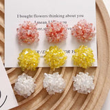 Acrylic Seed Beading Ornament Crochet Button Patch Sticker Beads 15pcs