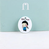 DIY Jewelry Findings 24*30mm Oval Round Necklace Charms 50pcs Pendants