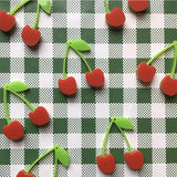 DIY 30pcs 33*30mm Cherry Resin Pendants Earring Necklace Charms