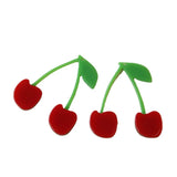 DIY 30pcs 33*30mm Cherry Resin Pendants Earring Necklace Charms