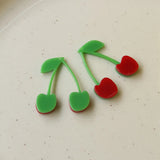 DIY 30pcs 33*30mm Cherry Resin Pendants Earring Necklace Charms