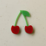 DIY 30pcs 33*30mm Cherry Resin Pendants Earring Necklace Charms