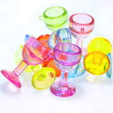 100pcs Acrylic Wine Cup Shape Necklace Pendants 28*42mm