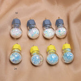 DIY Glitter Bottle Shape Necklace Pendants 20pcs