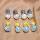 DIY Glitter Bottle Shape Necklace Pendants 20pcs