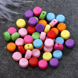 DIY Acrylic Blank Coin Round Spacers 4*7mm Solid Colors