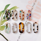 40pcs Acrylic Charms Floral Oval Round Geometry Necklace Earring Pendants