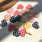 40pcs 19*22mm Resin Heart Charms for Earring Necklace Bracelet