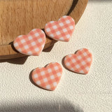 40pcs 19*22mm Resin Heart Charms for Earring Necklace Bracelet