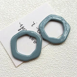 40pcs Resin Geometry Charms for Crafting, 42*42mm, DIY Jewelry Making Supplies