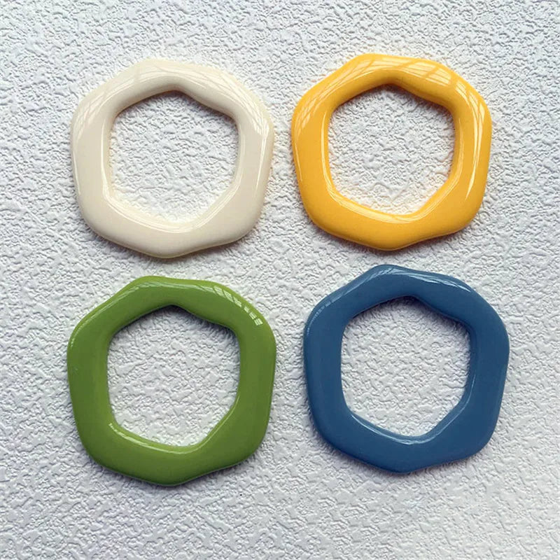40pcs Resin Geometry Charms for Crafting, 42*42mm, DIY Jewelry Making Supplies