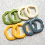 40pcs Resin Geometry Charms for Crafting, 42*42mm, DIY Jewelry Making Supplies