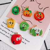 50pcs Colorful Enamel Fruit Vegetable Necklace Pendants Earring Charms