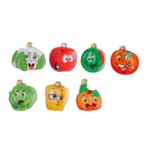 50pcs Colorful Enamel Fruit Vegetable Necklace Pendants Earring Charms